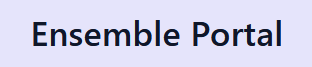 Ensemble Portal